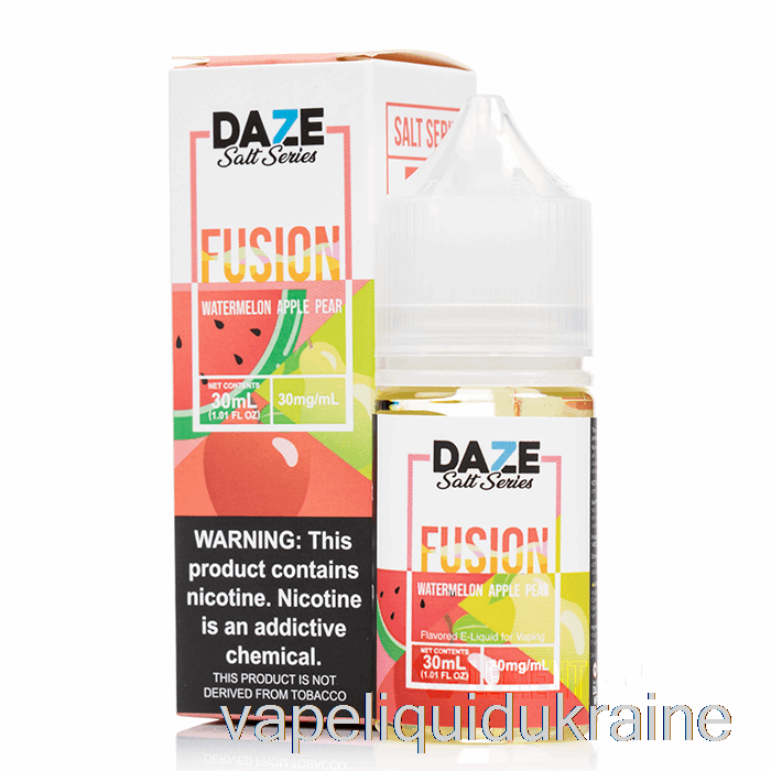 Vape Ukraine Watermelon Apple Pear - 7 Daze Salts - 30mL 30mg